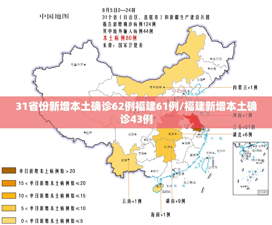 31省份新增本土确诊62例福建61例/福建新增本土确诊43例 31省份新增本土确诊62例福建61例/福建新增本土确诊43例