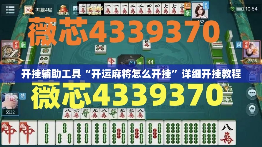 开挂辅助工具“开运麻将怎么开挂”详细开挂教程