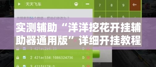 实测辅助“洋洋挖花开挂辅助器通用版	”详细开挂教程