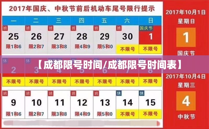 【成都限号时间/成都限号时间表】 【成都限号时间/成都限号时间表】