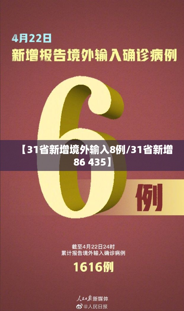 【31省新增境外输入8例/31省新增86 435】