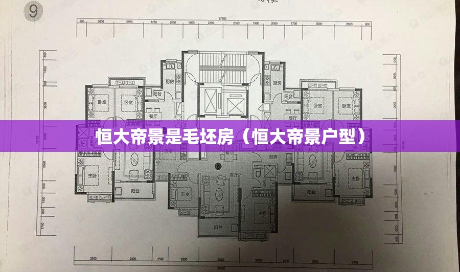 恒大帝景是毛坯房（恒大帝景户型）