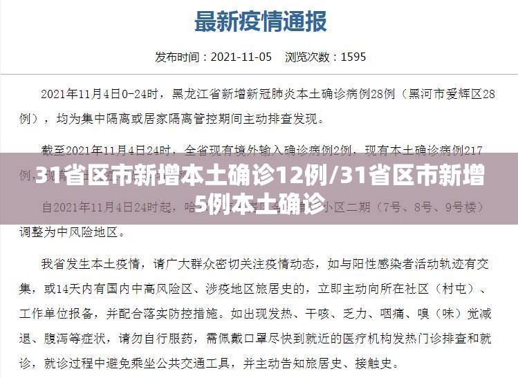 31省区市新增本土确诊12例/31省区市新增5例本土确诊 31省区市新增本土确诊12例/31省区市新增5例本土确诊