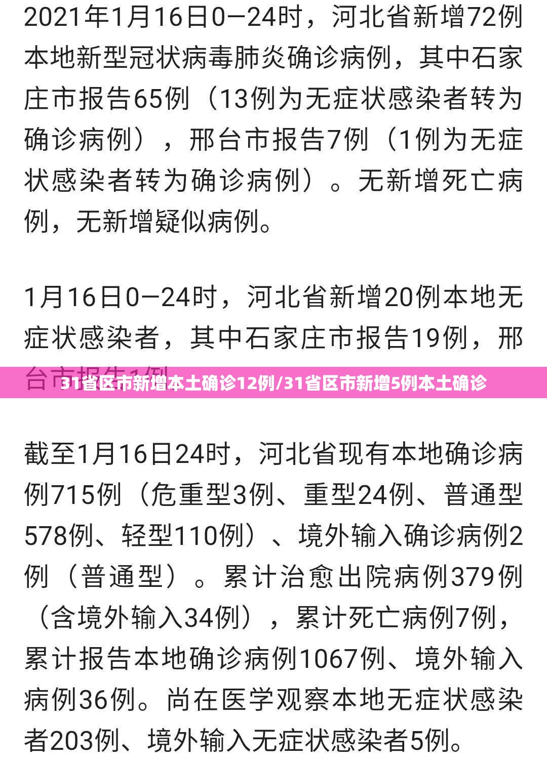 31省区市新增本土确诊12例/31省区市新增5例本土确诊 31省区市新增本土确诊12例/31省区市新增5例本土确诊