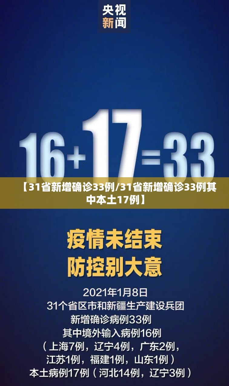 【31省新增确诊33例/31省新增确诊33例其中本土17例】 【31省新增确诊33例/31省新增确诊33例其中本土17例】