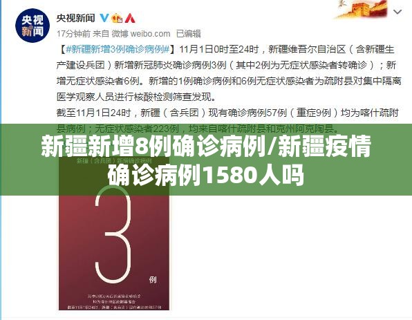 新疆新增8例确诊病例/新疆疫情确诊病例1580人吗