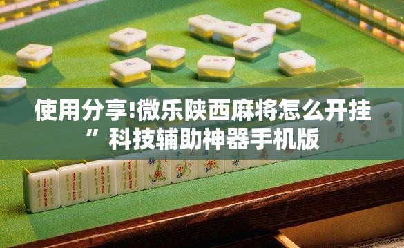 使用分享!微乐陕西麻将怎么开挂”科技辅助神器手机版