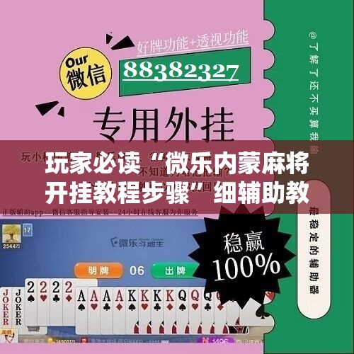 玩家必读“微乐内蒙麻将开挂教程步骤”细辅助教程分享