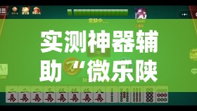 实测神器辅助“微乐陕西麻将有挂吗”2026开挂教程步骤