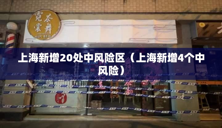 上海新增20处中风险区(上海新增4个中风险) 上海新增20处中风险区(上海新增4个中风险)