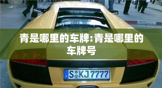 青是哪里的车牌:青是哪里的车牌号 青是哪里的车牌:青是哪里的车牌号