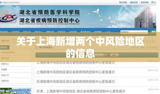 关于上海新增两个中风险地区的信息 关于上海新增两个中风险地区的信息