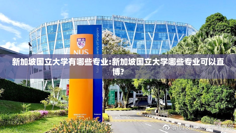 新加坡国立大学有哪些专业:新加坡国立大学哪些专业可以直博? 新加坡国立大学有哪些专业:新加坡国立大学哪些专业可以直博?