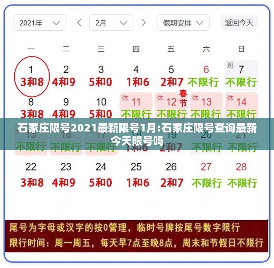 石家庄限号2021最新限号1月:石家庄限号查询最新今天限号吗 石家庄限号2021最新限号1月:石家庄限号查询最新今天限号吗