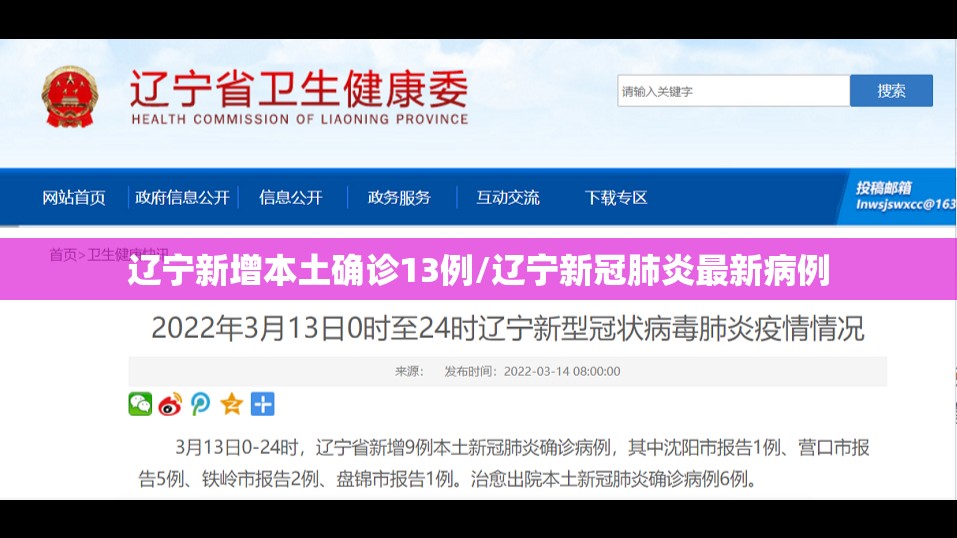 辽宁新增本土确诊13例/辽宁新冠肺炎最新病例 辽宁新增本土确诊13例/辽宁新冠肺炎最新病例