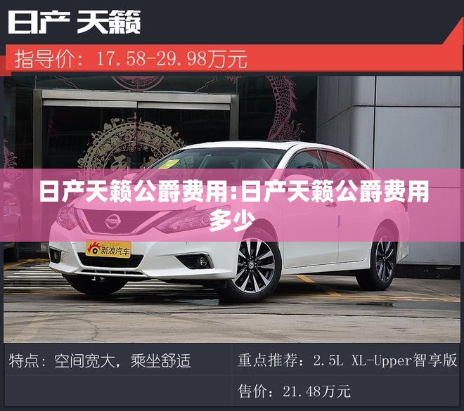 日产天籁公爵费用:日产天籁公爵费用多少