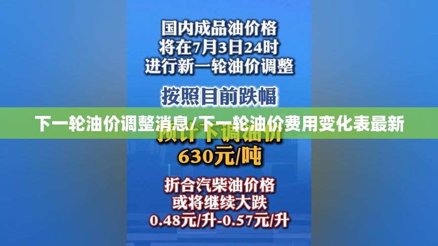 下一轮油价调整消息/下一轮油价费用变化表最新 下一轮油价调整消息/下一轮油价费用变化表最新