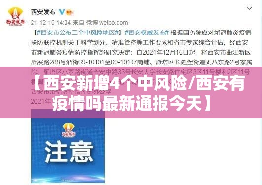 【西安新增4个中风险/西安有疫情吗最新通报今天】 【西安新增4个中风险/西安有疫情吗最新通报今天】