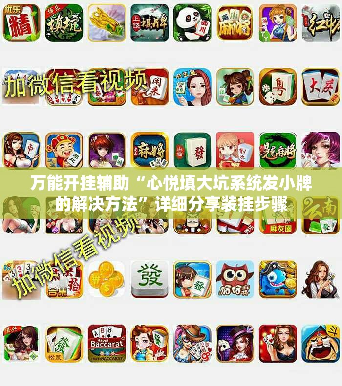 万能开挂辅助“心悦填大坑系统发小牌的解决方法”详细分享装挂步骤
