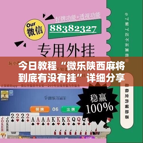 今日教程“微乐陕西麻将到底有没有挂”详细分享装挂步骤
