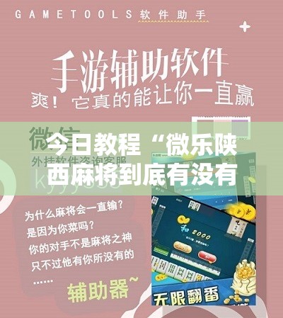 今日教程“微乐陕西麻将到底有没有挂”详细分享装挂步骤