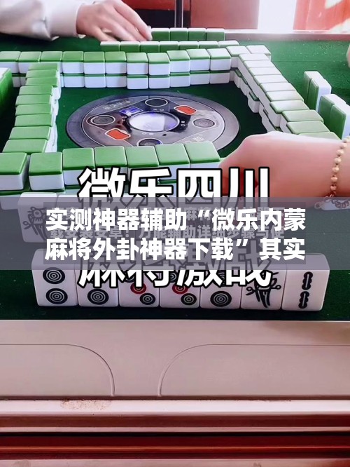 实测神器辅助“微乐内蒙麻将外卦神器下载”其实确实有挂