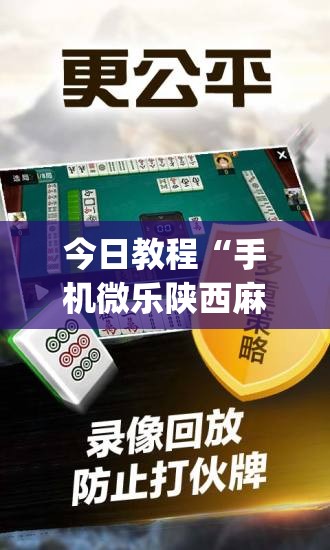 今日教程“手机微乐陕西麻将怎么开挂”开挂(透视)最新辅助详细