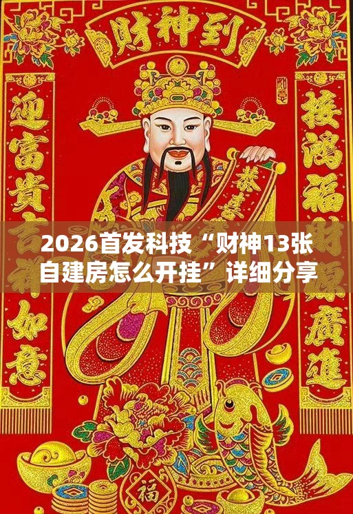 2026首发科技“财神13张自建房怎么开挂”详细分享装挂步骤