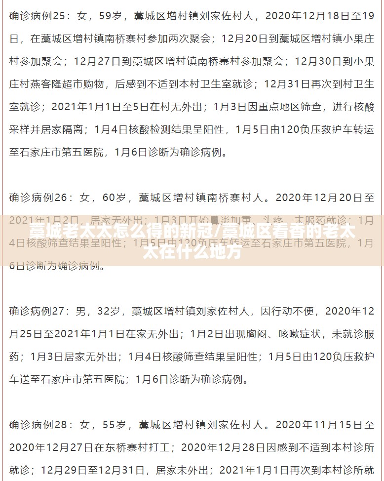 藁城老太太怎么得的新冠/藁城区看香的老太太在什么地方 藁城老太太怎么得的新冠/藁城区看香的老太太在什么地方