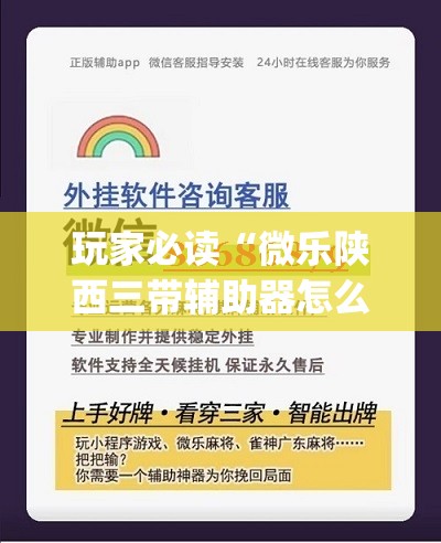 玩家必读“微乐陕西三带辅助器怎么安装(透视)”开挂辅助脚本+详细开挂安装教程