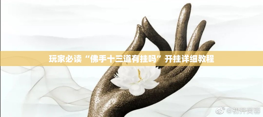 玩家必读“佛手十三道有挂吗”开挂详细教程