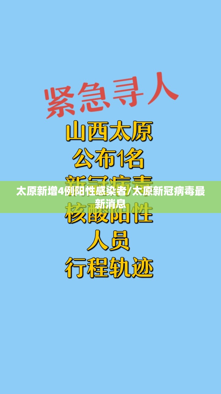 太原新增4例阳性感染者/太原新冠病毒最新消息 太原新增4例阳性感染者/太原新冠病毒最新消息