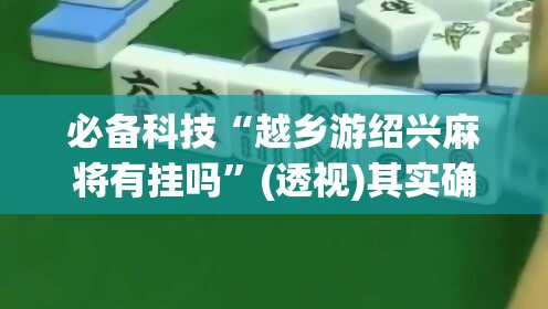 必备科技“越乡游绍兴麻将有挂吗”(透视)其实确实有挂