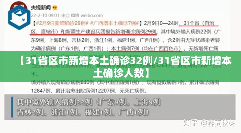 【31省区市新增本土确诊32例/31省区市新增本土确诊人数】 【31省区市新增本土确诊32例/31省区市新增本土确诊人数】