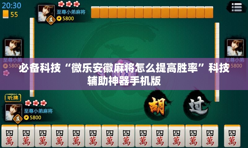 必备科技“微乐安徽麻将怎么提高胜率	”科技辅助神器手机版