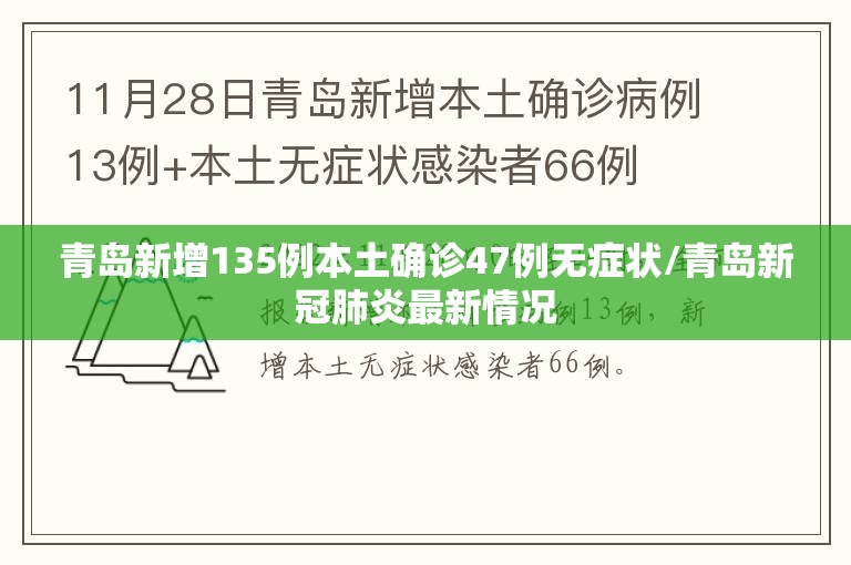 青岛新增135例本土确诊47例无症状/青岛新冠肺炎最新情况 青岛新增135例本土确诊47例无症状/青岛新冠肺炎最新情况