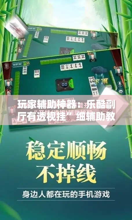 玩家辅助神器：乐酷副厅有透视挂”细辅助教程分享