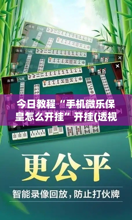 今日教程“手机微乐保皇怎么开挂	”开挂(透视)最新辅助详细