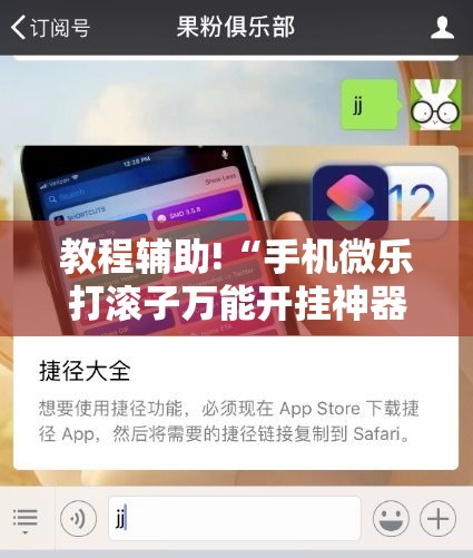 教程辅助!“手机微乐打滚子万能开挂神器”细辅助教程分享