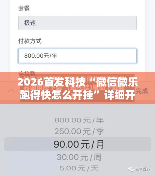 2026首发科技“微信微乐跑得快怎么开挂”详细开挂教程