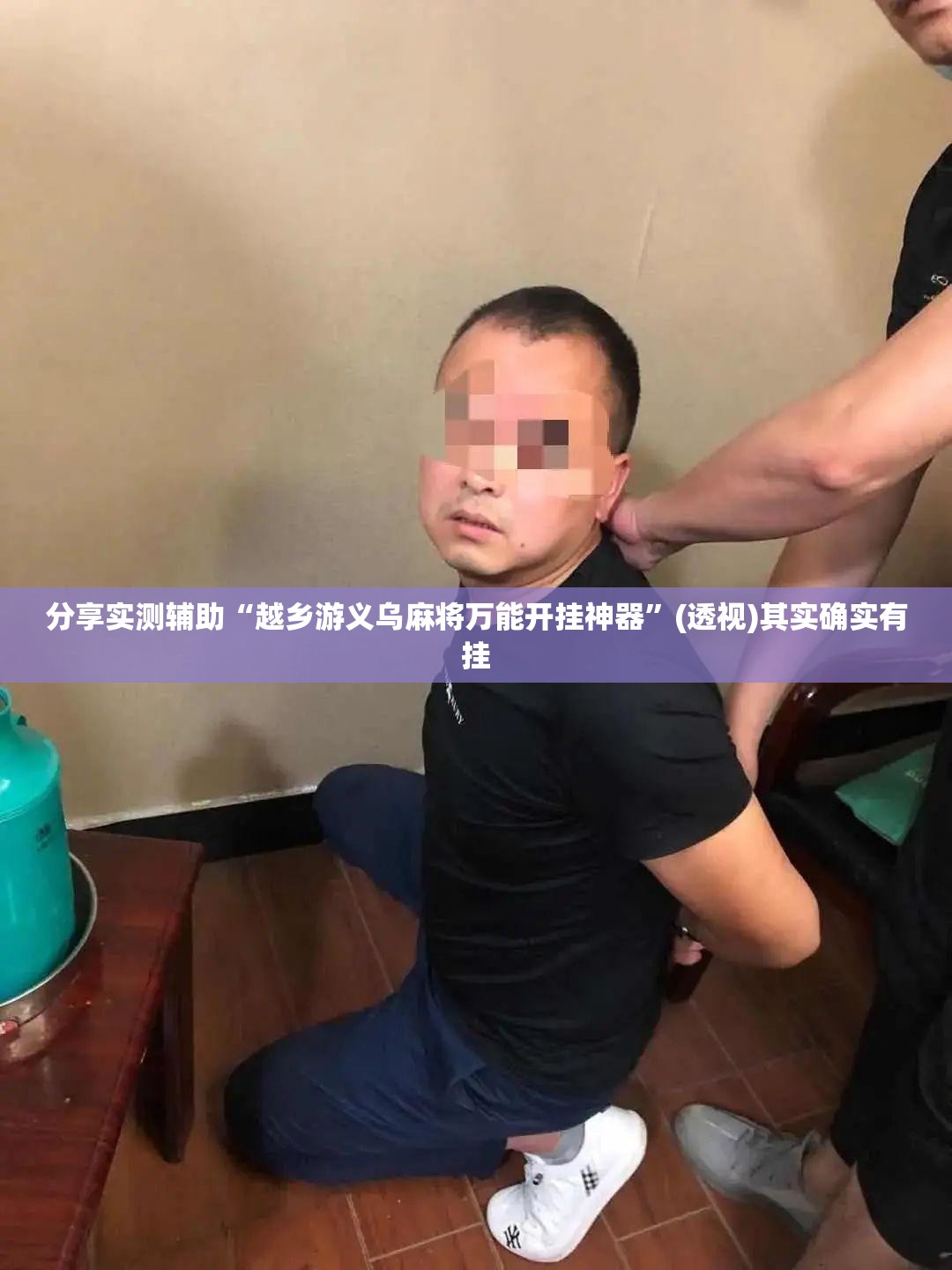 分享实测辅助“越乡游义乌麻将万能开挂神器”(透视)其实确实有挂