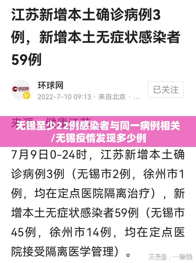 无锡至少22例感染者与同一病例相关/无锡疫情发现多少例