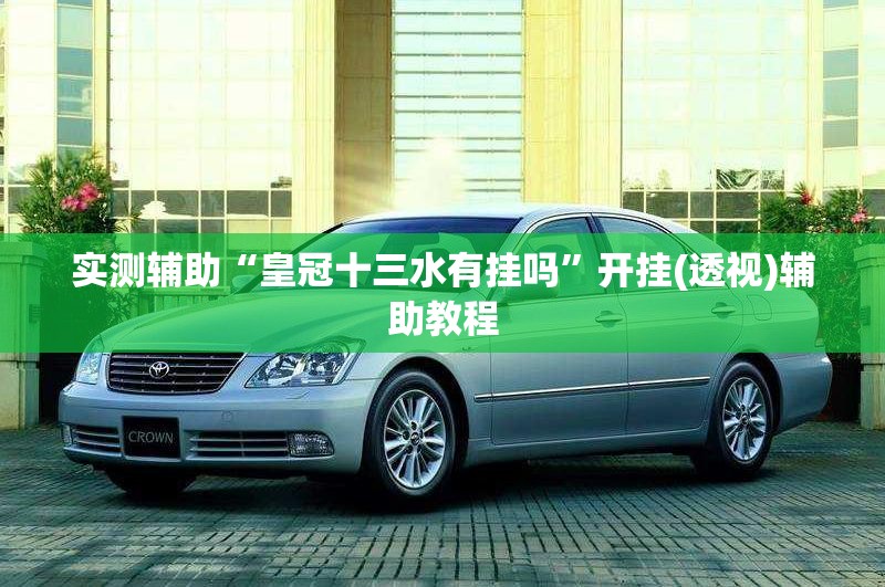 实测辅助“皇冠十三水有挂吗”开挂(透视)辅助教程