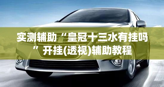 实测辅助“皇冠十三水有挂吗”开挂(透视)辅助教程
