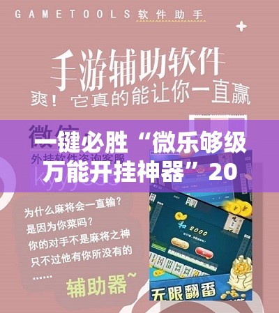 一键必胜“微乐够级万能开挂神器	”2026开挂教程步骤