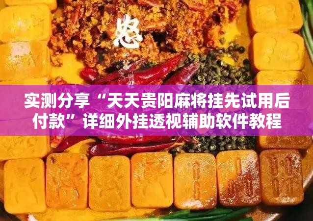 实测分享“天天贵阳麻将挂先试用后付款”详细外挂透视辅助软件教程