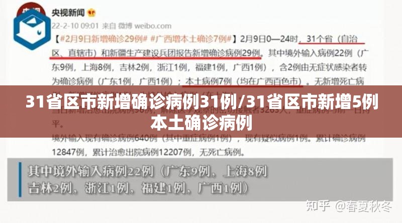 31省区市新增确诊病例31例/31省区市新增5例本土确诊病例 31省区市新增确诊病例31例/31省区市新增5例本土确诊病例