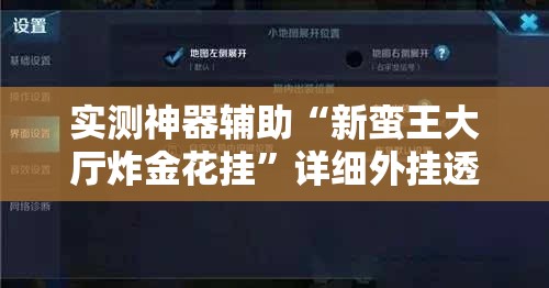 实测神器辅助“新蛮王大厅炸金花挂”详细外挂透视辅助软件教程