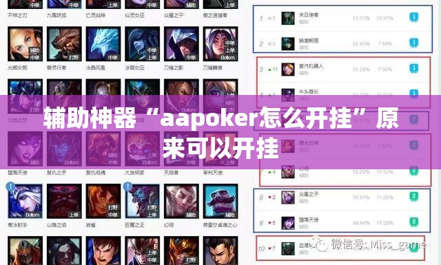 辅助神器“aapoker怎么开挂”原来可以开挂