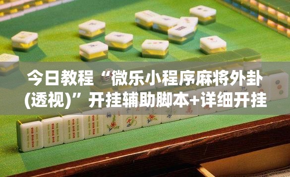 今日教程“微乐小程序麻将外卦(透视)”开挂辅助脚本+详细开挂安装教程